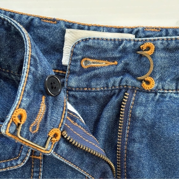 3.1 Phillip Lim Flare Jeans Sz 6 Mid Rise Dark Wash Flap Pockets - Picture 4 of 10